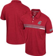 COLOSSEUM Men's Colosseum Crimson Washington State Cougars No Problemo Polo