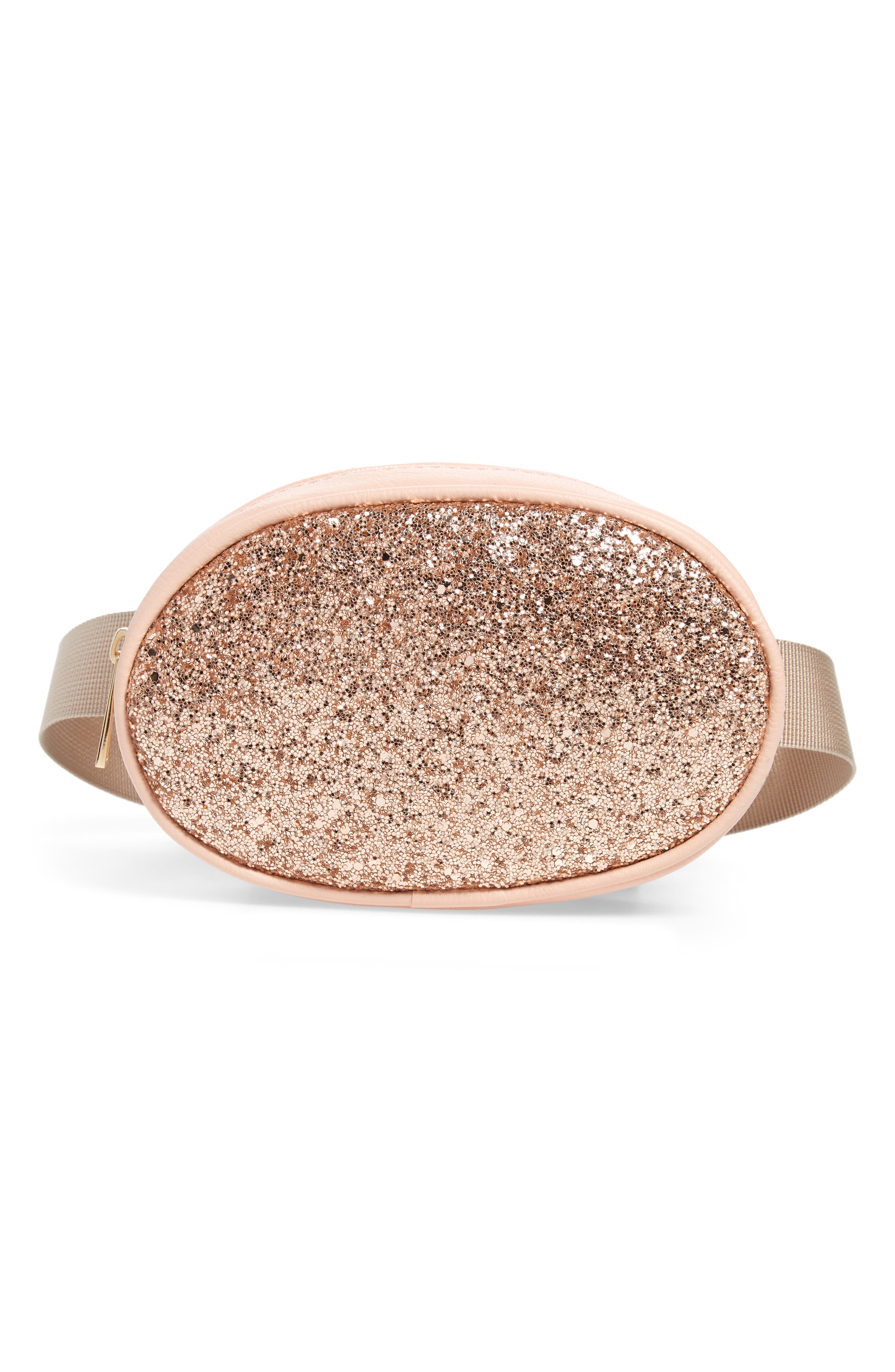 OMG Accessories OMG Glitter Belt Bag, Main, color, 
