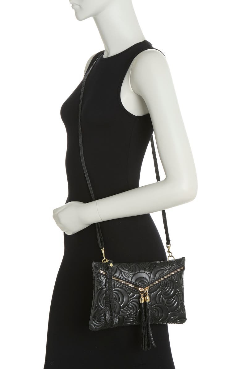 LISA MINARDI Fringe Leather Crossbody Clutch | Nordstromrack