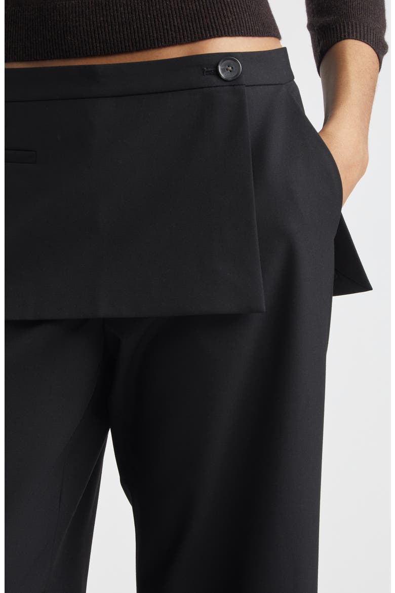 Mott Crop Skirt Pants, Alternate, color, BLACK
