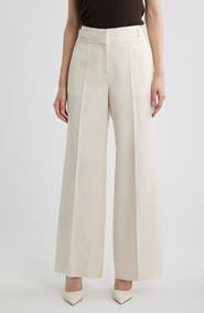 Elie Tahari The Leah Pleated Wide Leg Pants
