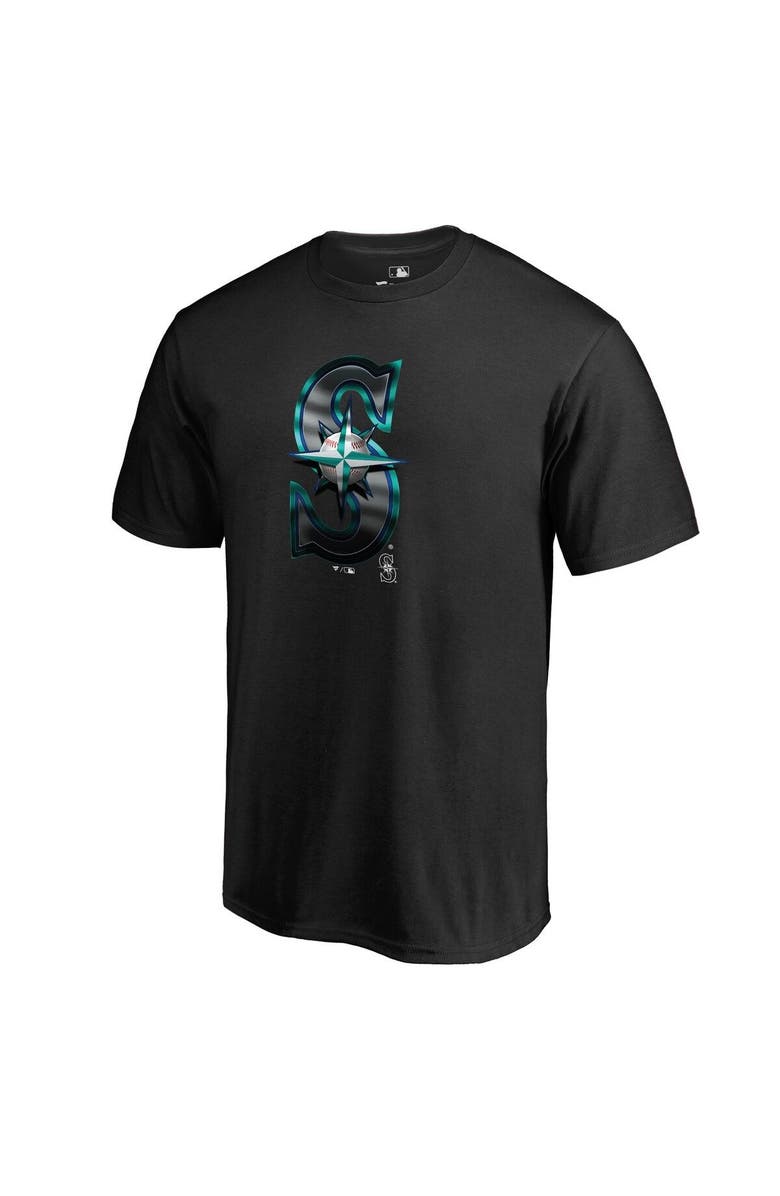 FANATICS Men's Fanatics Branded Black Seattle Mariners Midnight Mascot T-Shirt, Alternate, color, 