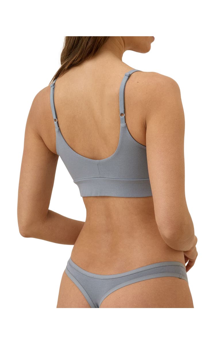 Pact Organic Cotton Everyday Mid Rise Thong 6-Pack, Main, color, Spotted Posies