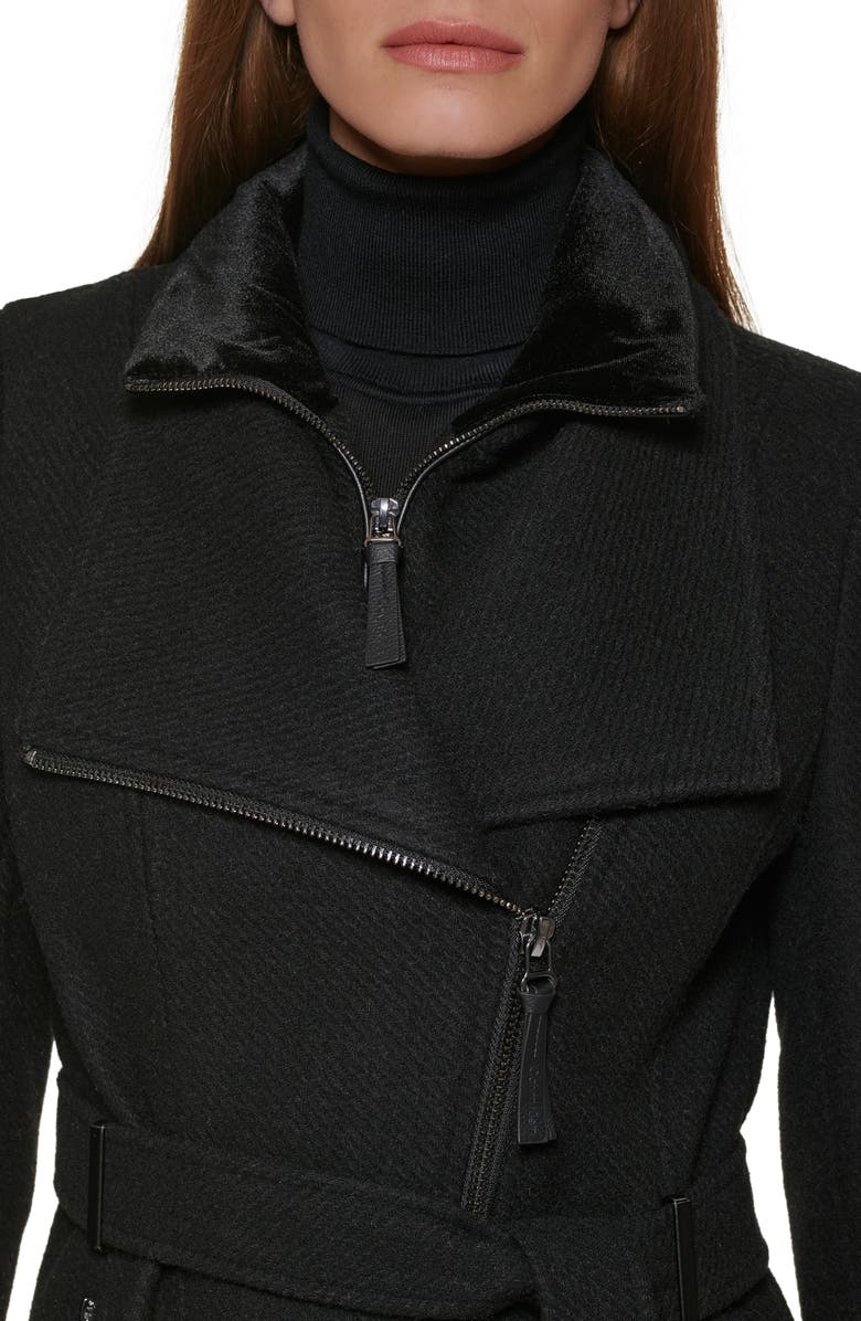 Calvin Klein Wool Blend Bib Coat, Alternate, color,
