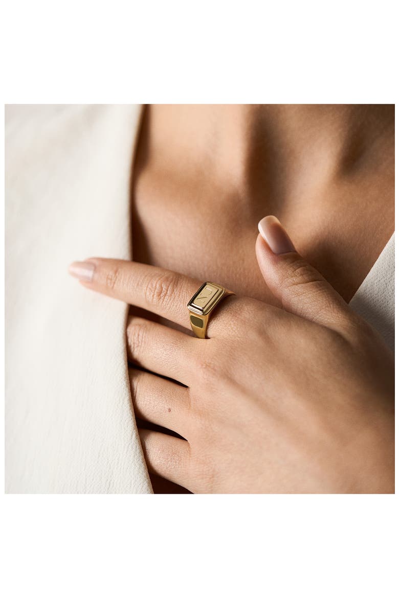 Raquel Signet Ring, Alternate, color, GOLD