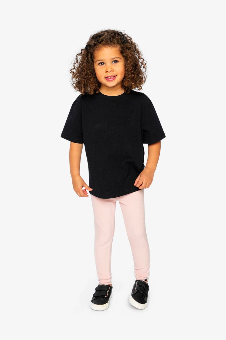 Heavy Jersey Crew Neck Wide Short Sleeve T-Shirt, Alternate, color, Black