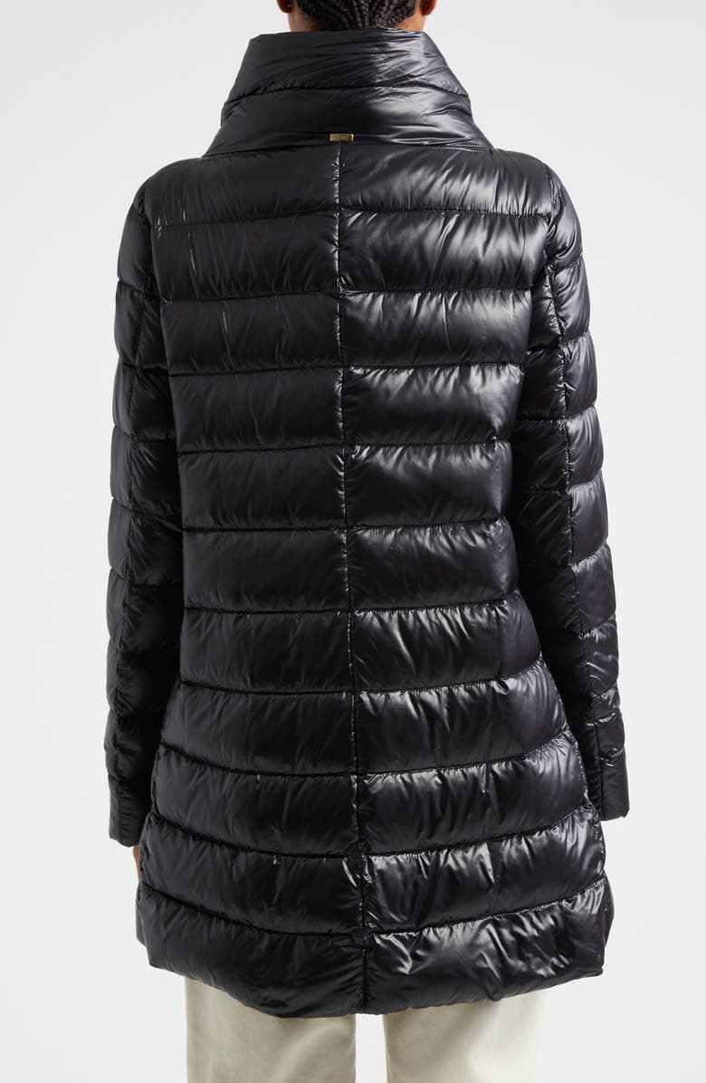 Herno Amelia Water Resistant High-Low Down Jacket, Alternate, color, Black