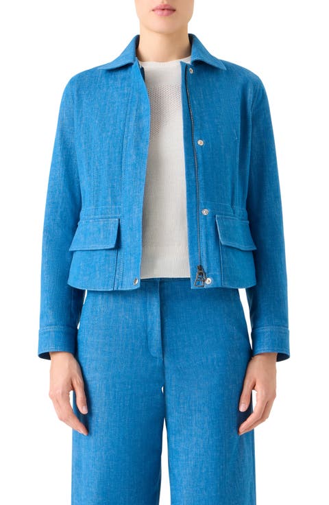 Hugh Stretch Denim Cargo Jacket