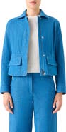 Akris Hugh Stretch Denim Cargo Jacket