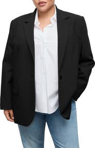 MANGO Straight Suit Jacket