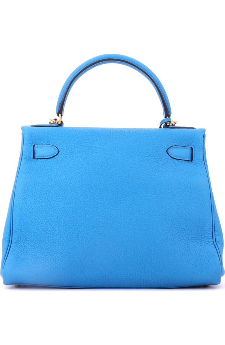 Pre-Owned Hermes Kelly Handbag Blue Togo with Gold Hardware 28, Alternate, color, Bleu Zanzibar