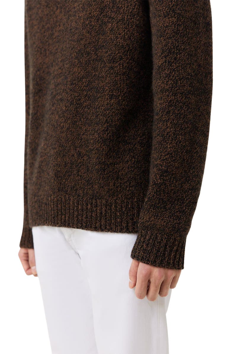 GOBI Mongolian Cashmere Jersey Knitted Cashmere Sweater, Alternate, color, Black