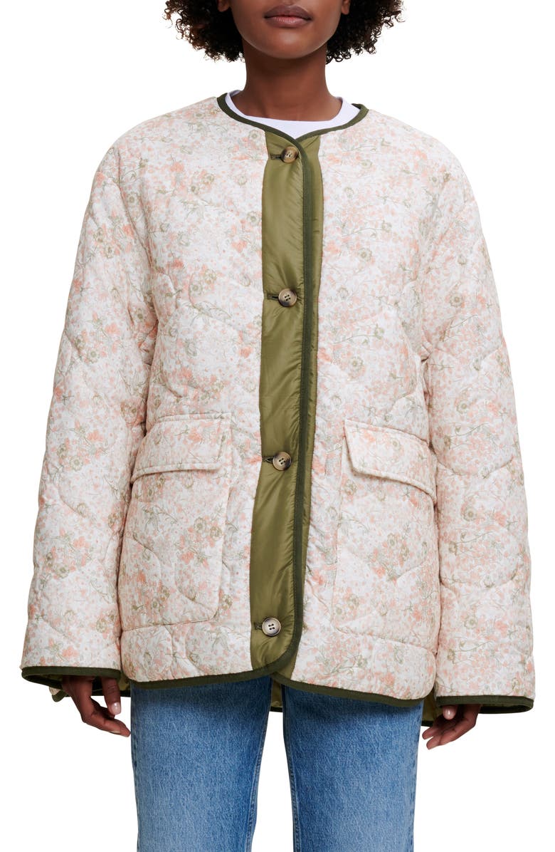 maje Brandino Reversible Quilted Jacket, Alternate, color, 