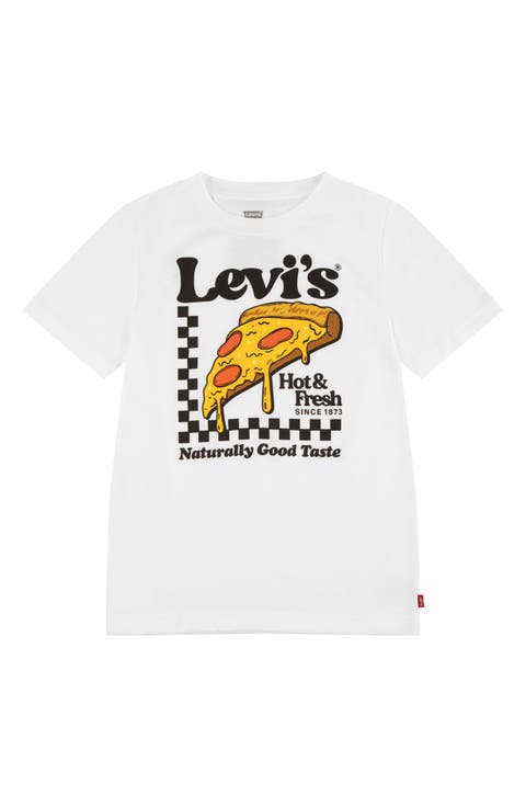 Kids' Pizza Logo Graphic T-Shirt (Big Kid)
