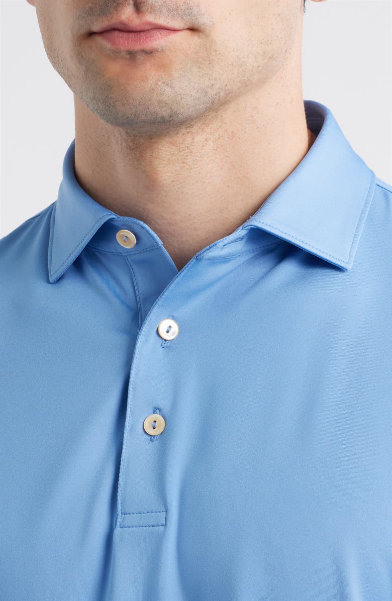Peter Millar Solid Performance Jersey Polo, Alternate, color, Evening Tide