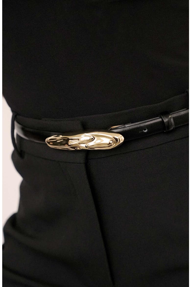 Liquid Luxe Belt, Alternate, color, BLACK