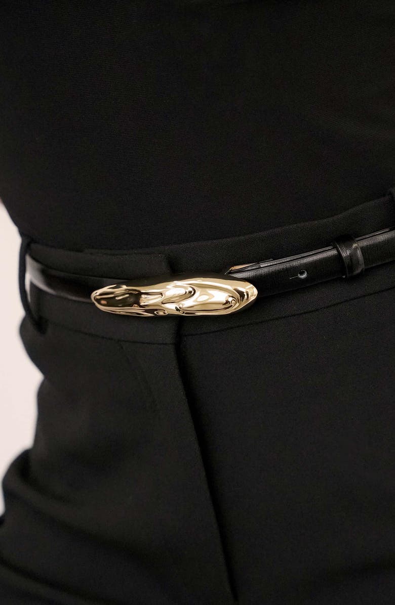 Ettika Liquid Luxe Belt, Alternate, color, Black