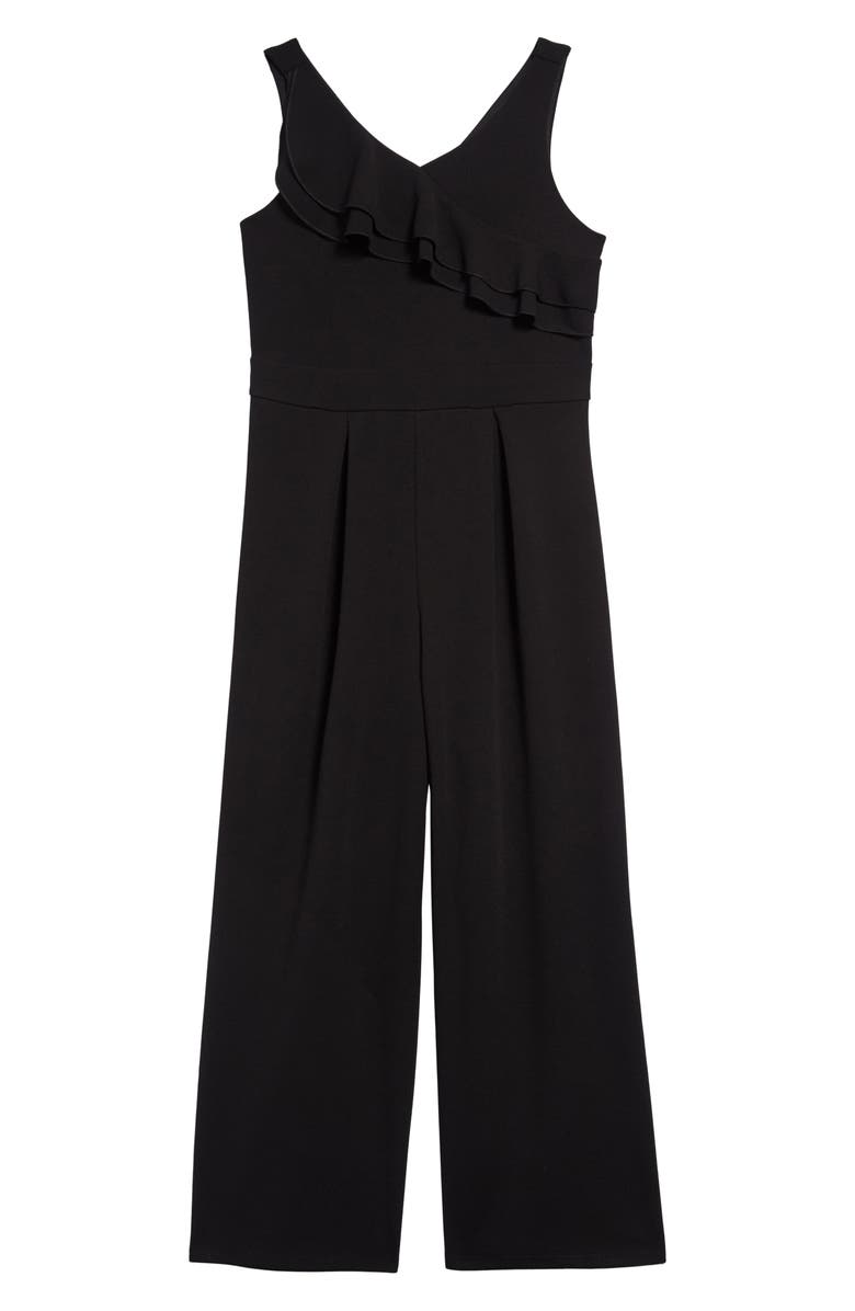 LOVE, NICKIE LEW Double Ruffle Sleeveless Jumpsuit, Main, color,