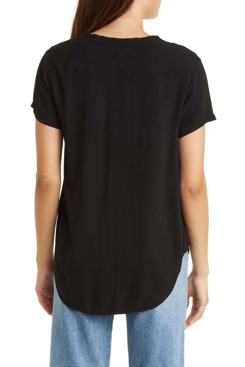 V-Neck Top, Alternate, color, VINTAGE BLACK