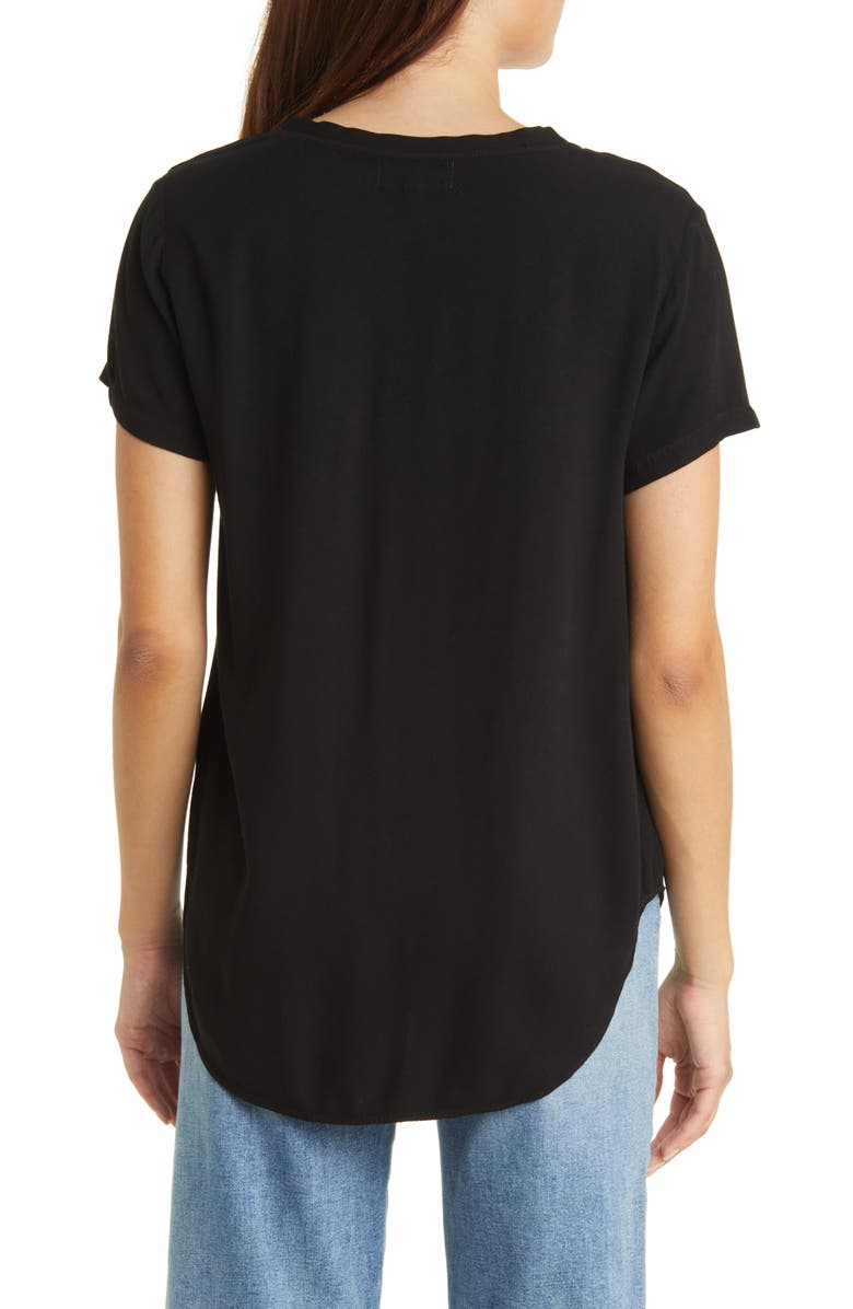 Bella Dahl V-Neck Top, Alternate, color, Vintage Black