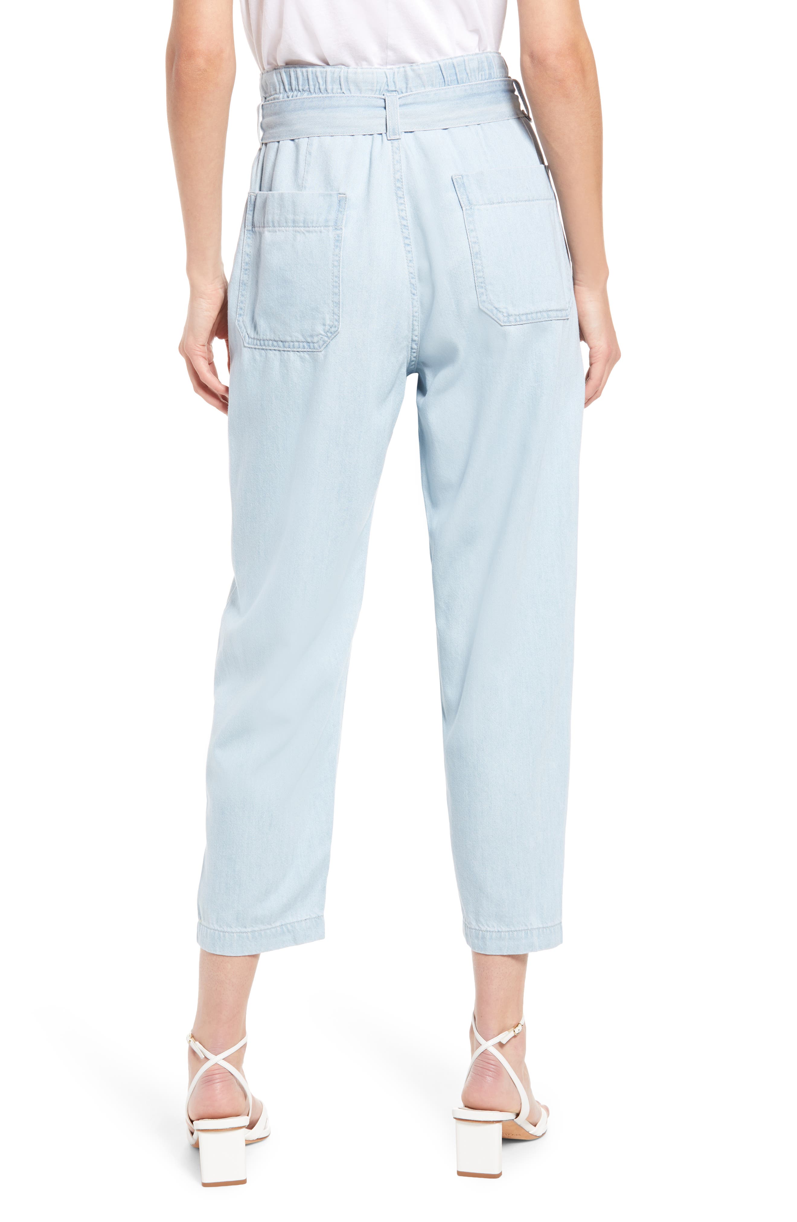 Renn Paperbag Waist Straight Leg Jeans - image 2