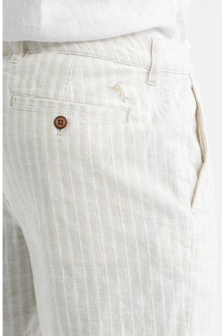 Stripe Cotton Blend Chino Shorts, Alternate, color, SPRAY