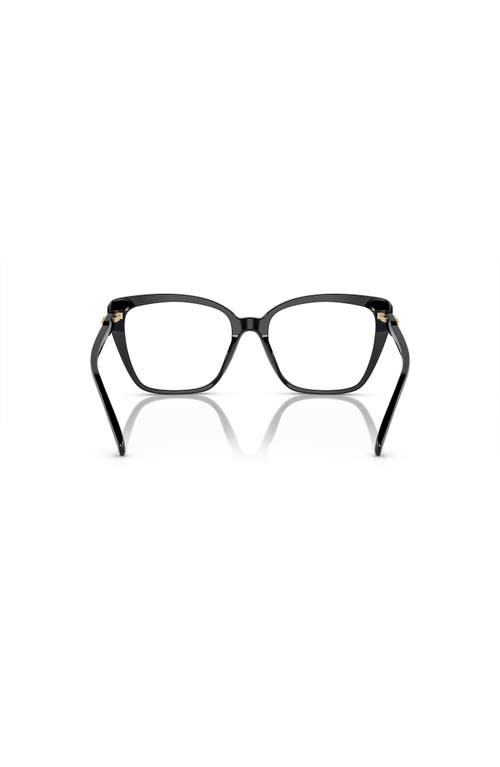 Michael Kors 53mm Square Optical Glasses In Black