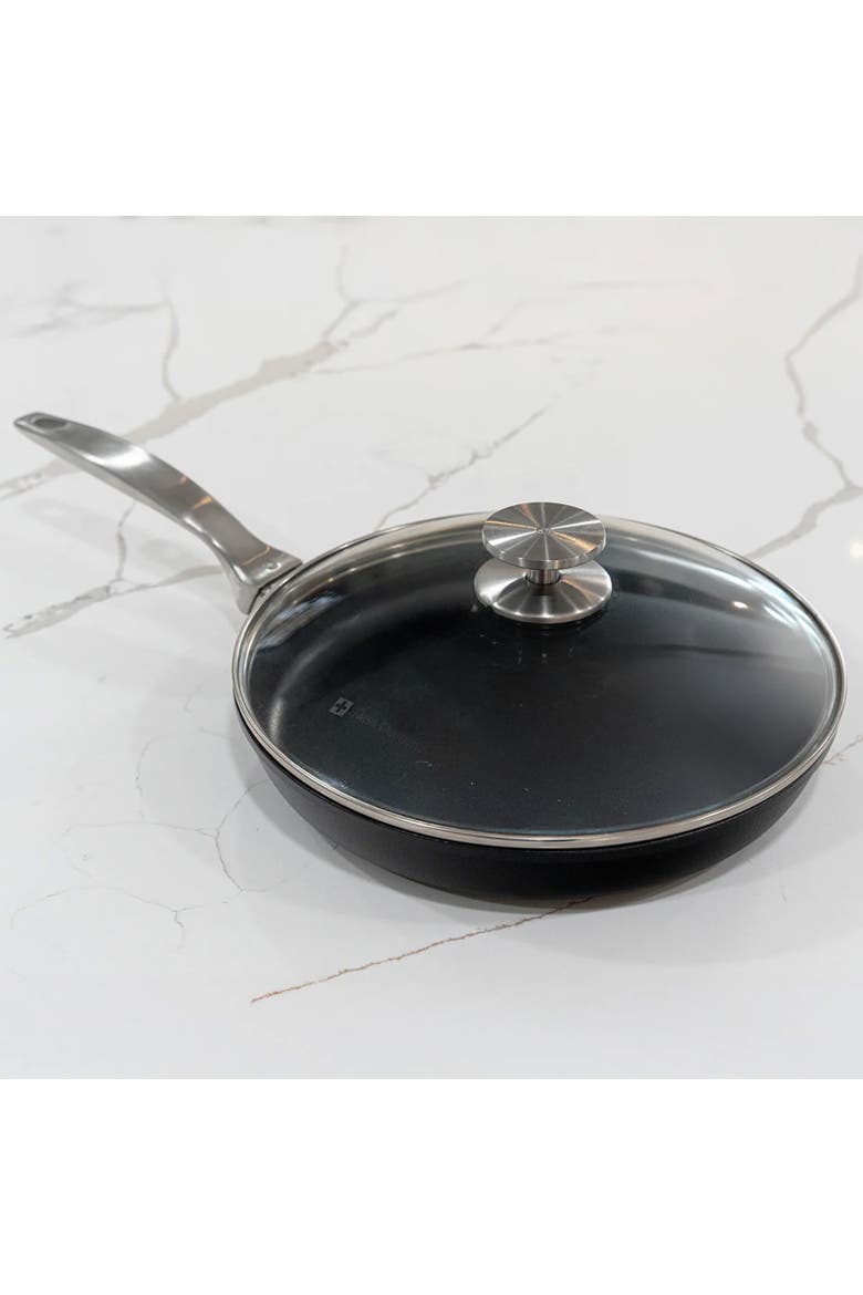 CHD Nonstick Fry Pan, 10.25-Inch with Lid, Alternate, color, Black