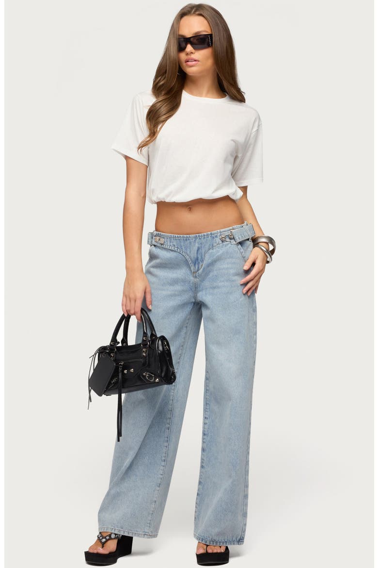 Raina Bubble Crop T-Shirt, Alternate, color, WHITE