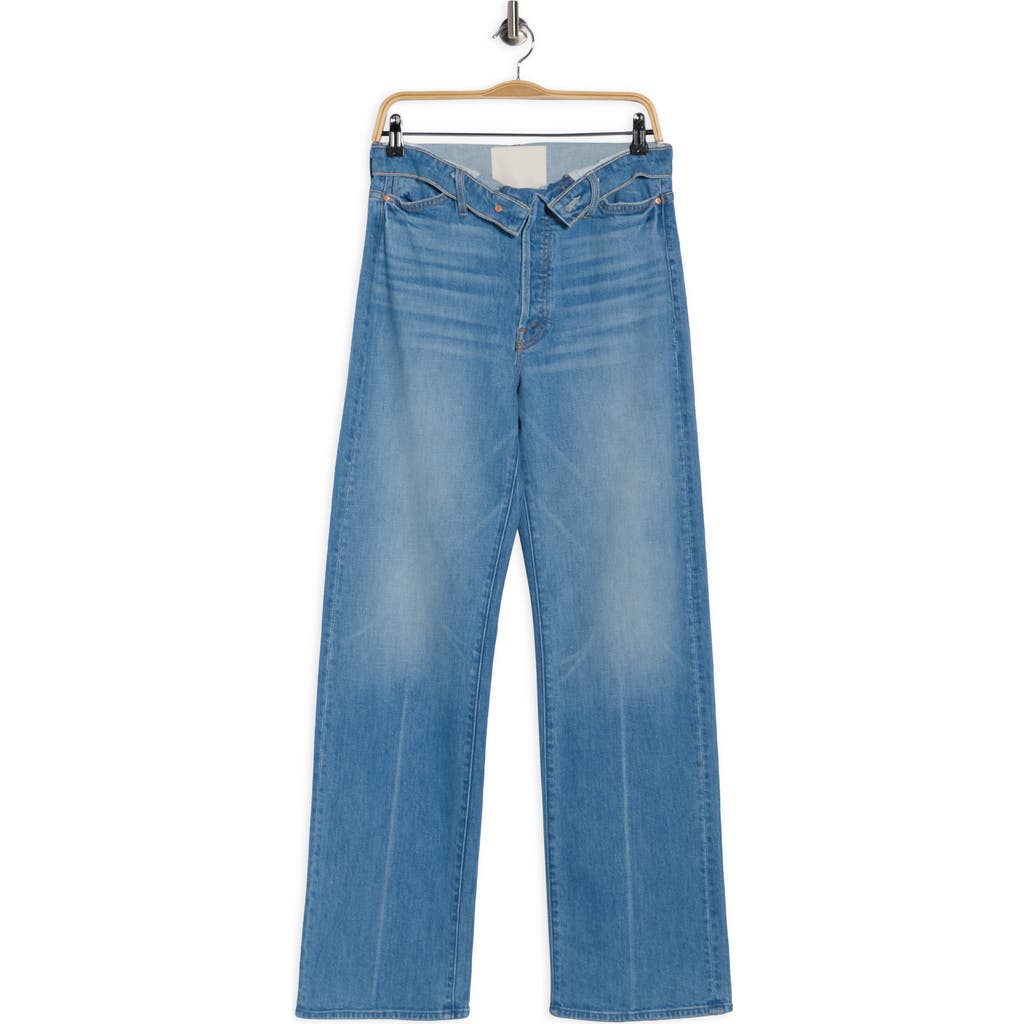 Mother The Foldover Dodger Sneaker Straight Leg Jeans