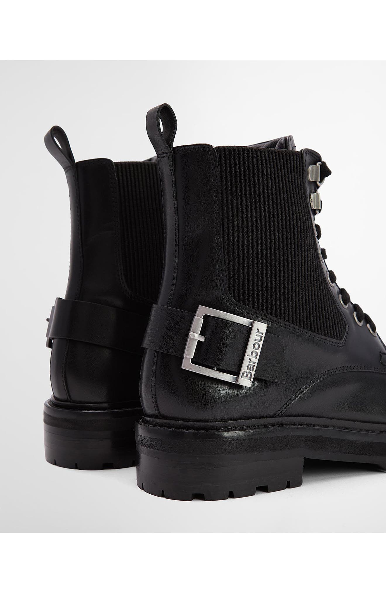 Leonie Hiking Boot, Alternate, color, BLACK