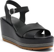 SOREL Sunpeak Ankle Strap Platform Wedge Sandal