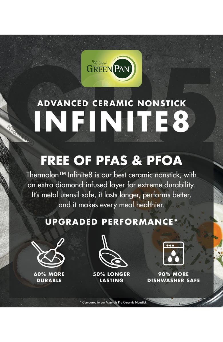 GreenPan Infinite8 Healthy Ceramic 12-Inch Fry Pan, Alternate, color, 