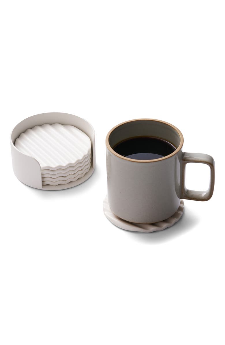 Apto Wave Set of 6 Coasters, Alternate, color, 