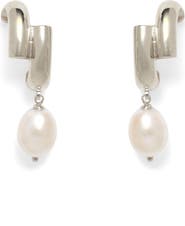 Lady Grey Cultured Pearl Shift Earrings