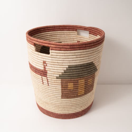Maadili Collective Villages Hamper Basket ~ Elevate Collection In Brown