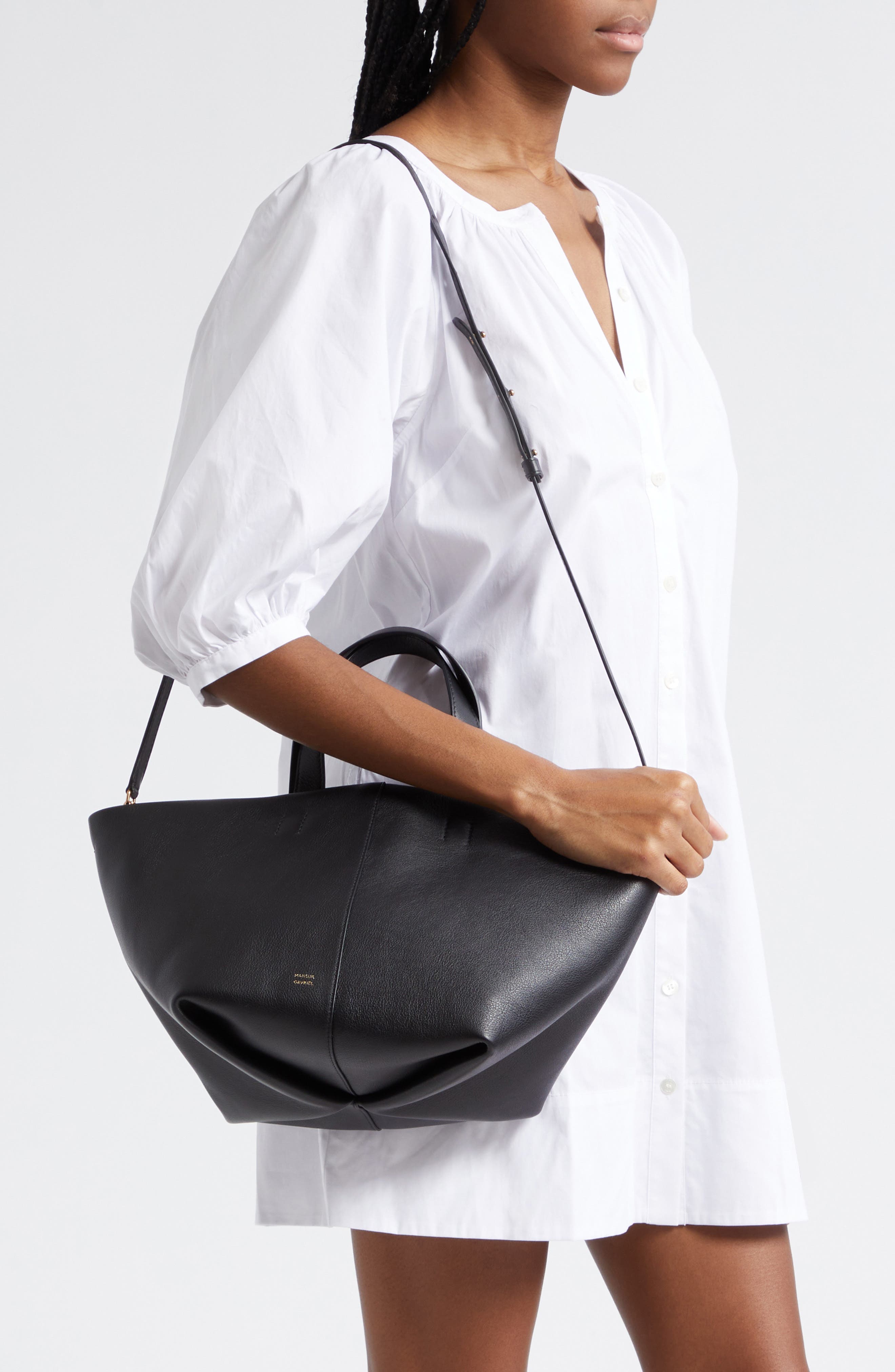 Mansur Gavriel Tulipano Leather Crossbody Bag, Alternate, color, 