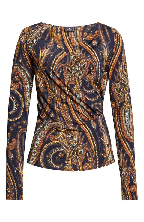 Paisley Wrap Top