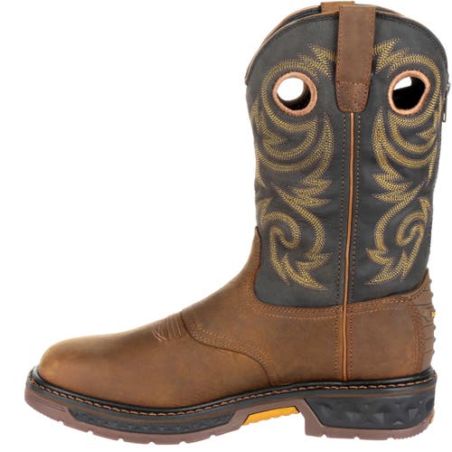 Georgia Boot Waterproof Carbotec Lt Pullon Work Boot In Brown