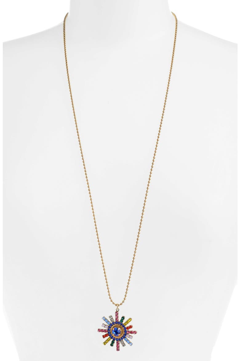 Isabel Pendant Necklace, Main, color, GOLD MULTI