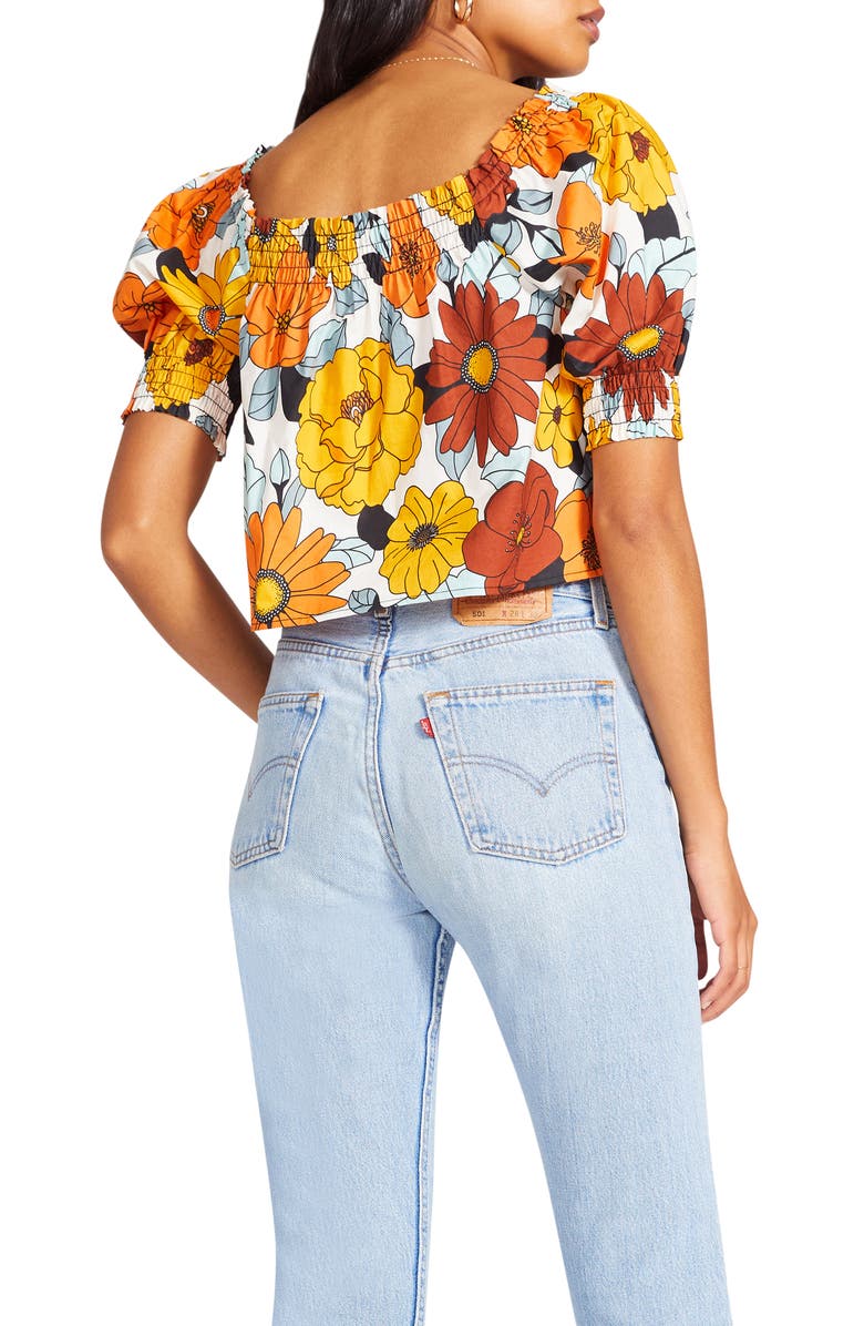 BB Dakota by Steve Madden BB Dakota Freetime Floral Top, Alternate, color,