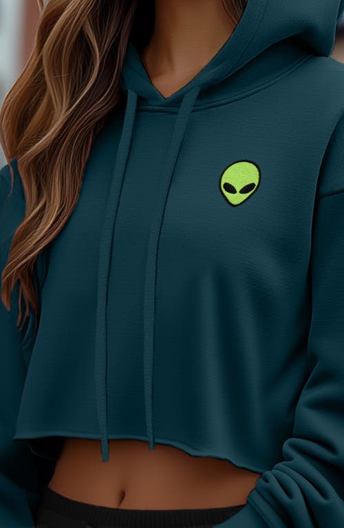 DALIX DALIX ALIEN CROPPED FLEECE HOODIE 