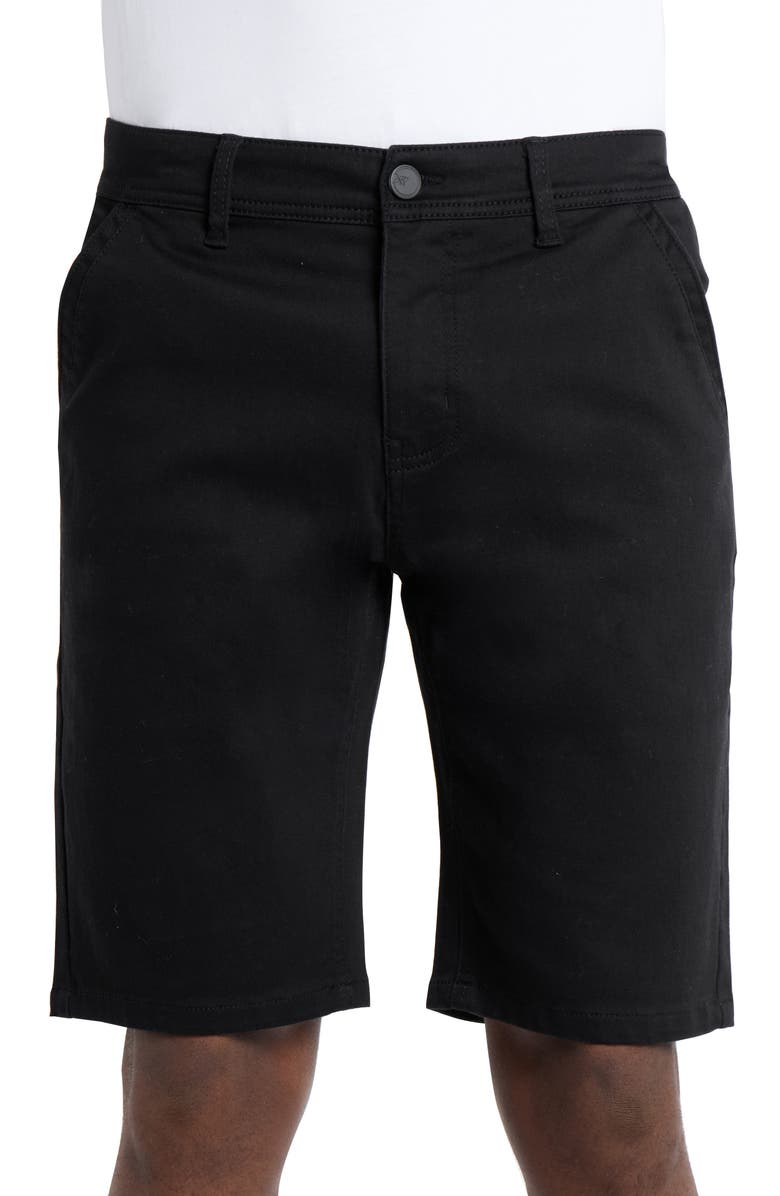 XRAY Flat Front Chino Shorts, Alternate, color, Black