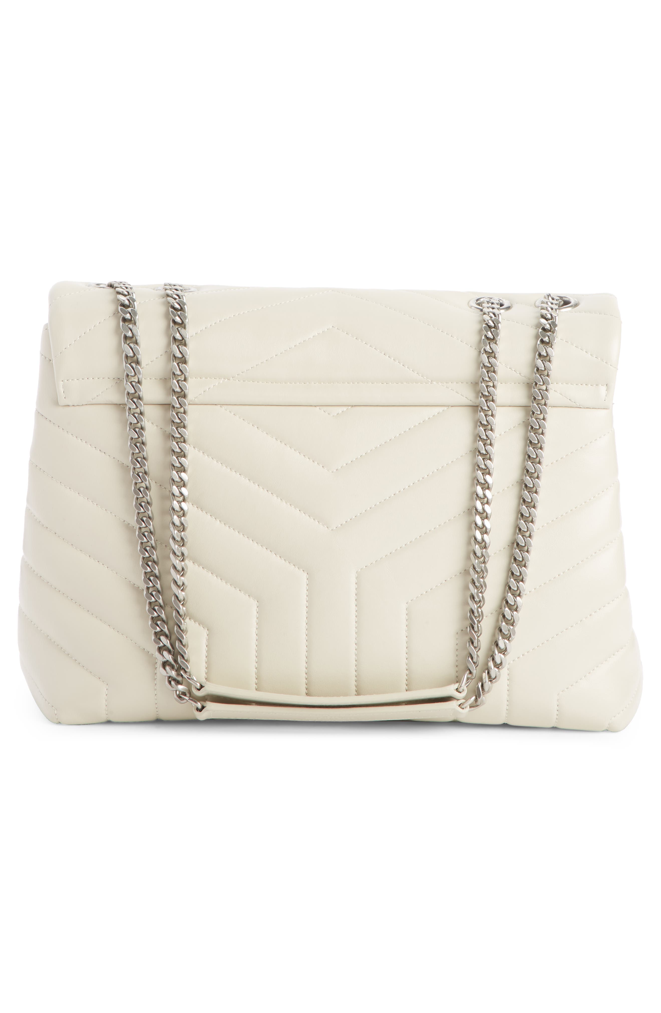 Saint Laurent Medium LouLou Calfskin Leather Shoulder Bag, Alternate, color, 