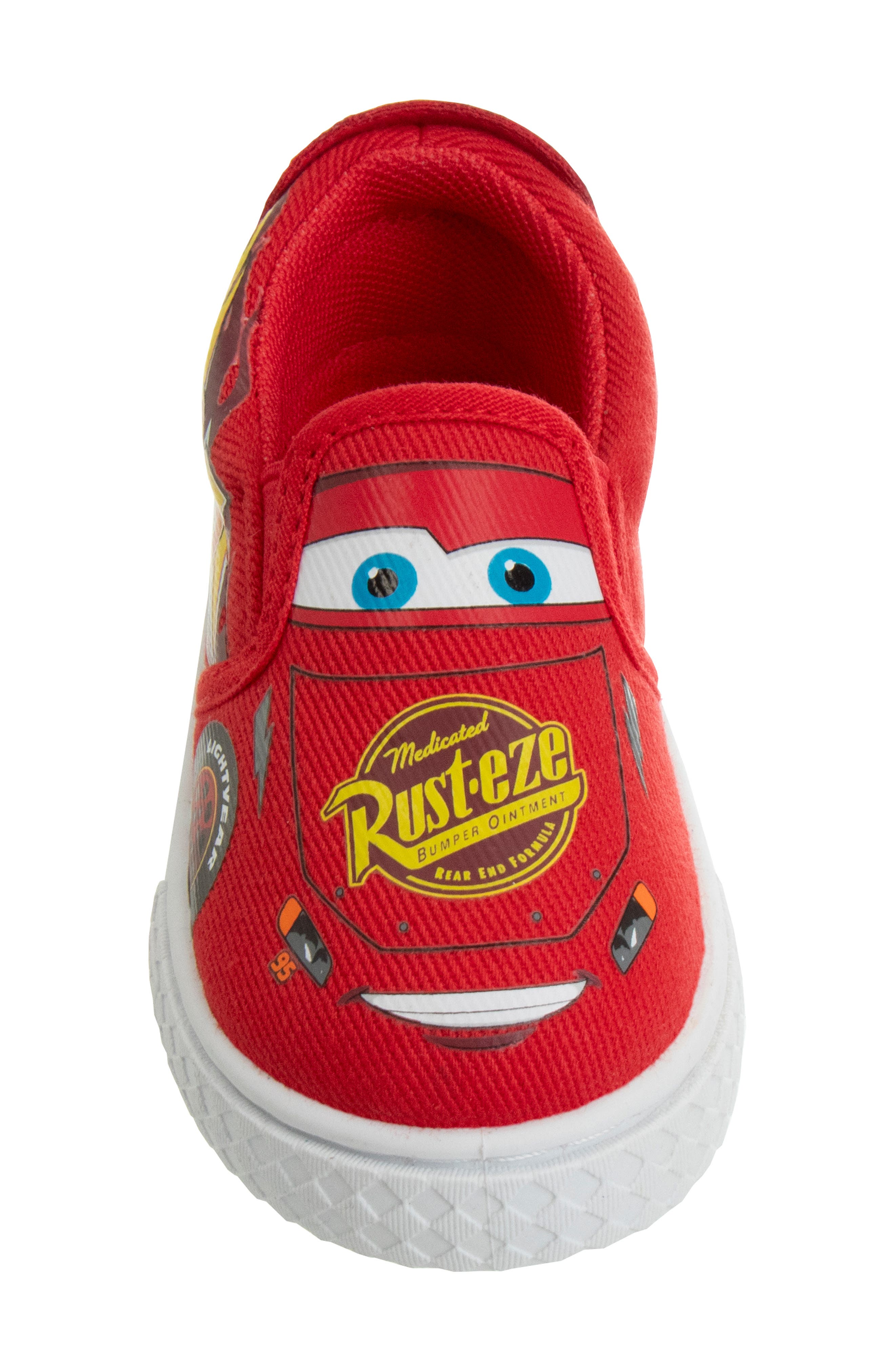 JOSMO Kids' Disney Pixar Cars Slip-On Sneaker, Alternate, color, Red