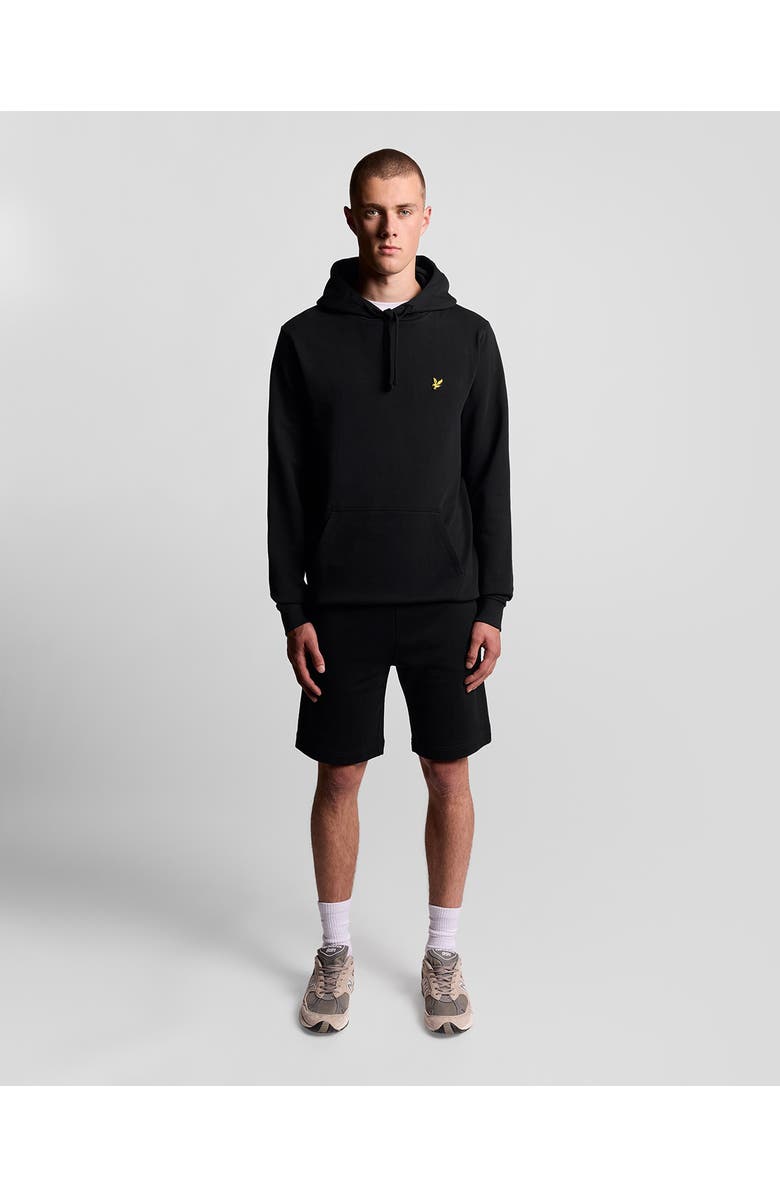 Lyle & Scott Long Sleeve Pull Over Hoodie, Alternate, color, Jet Black