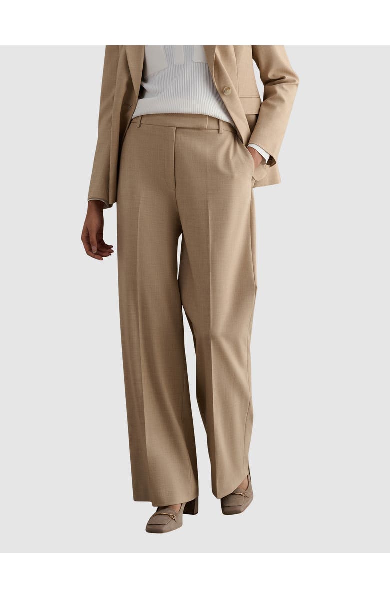 HOBBS LONDON Ashleen Wide Leg Trousers, Main, color, Neutral