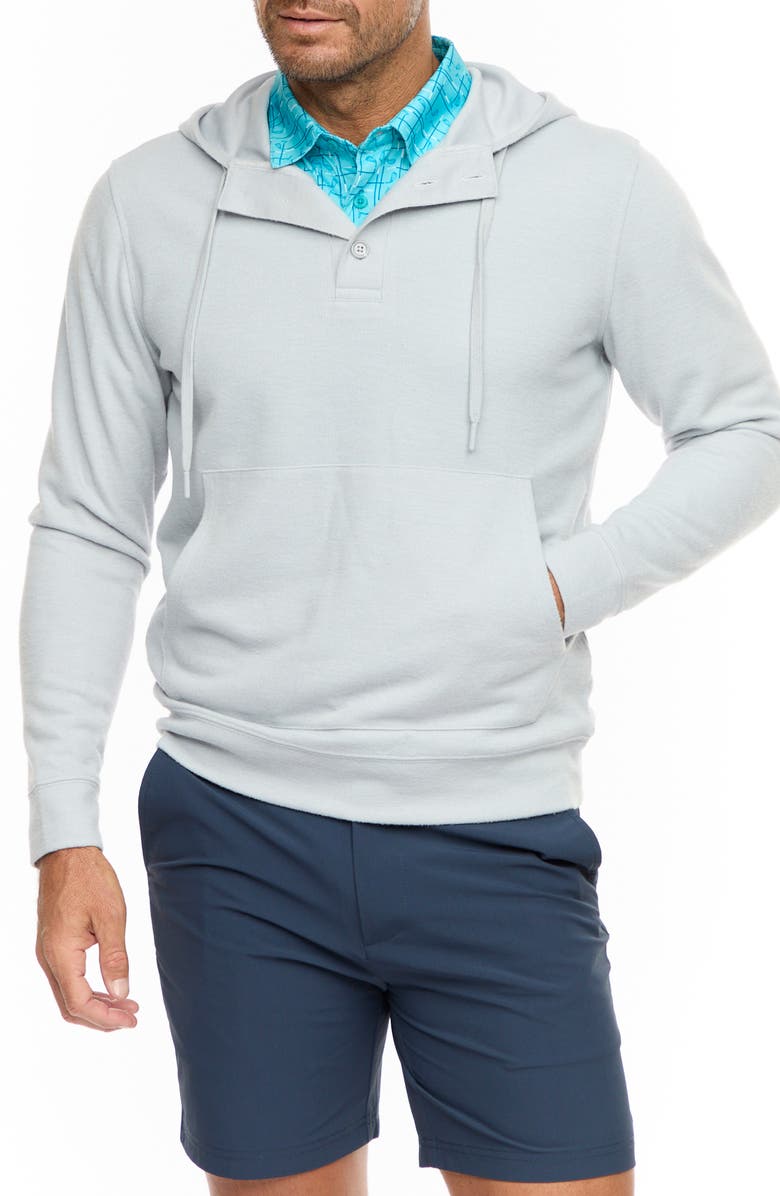 Robert Graham Bolton Hooded Knit Pullover, Main, color, Light Grey