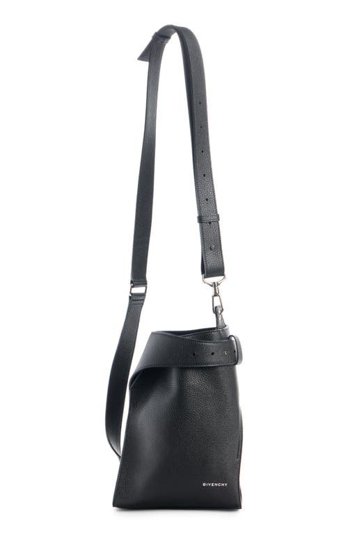 Givenchy Small Belted Leather Sling Bag In Black