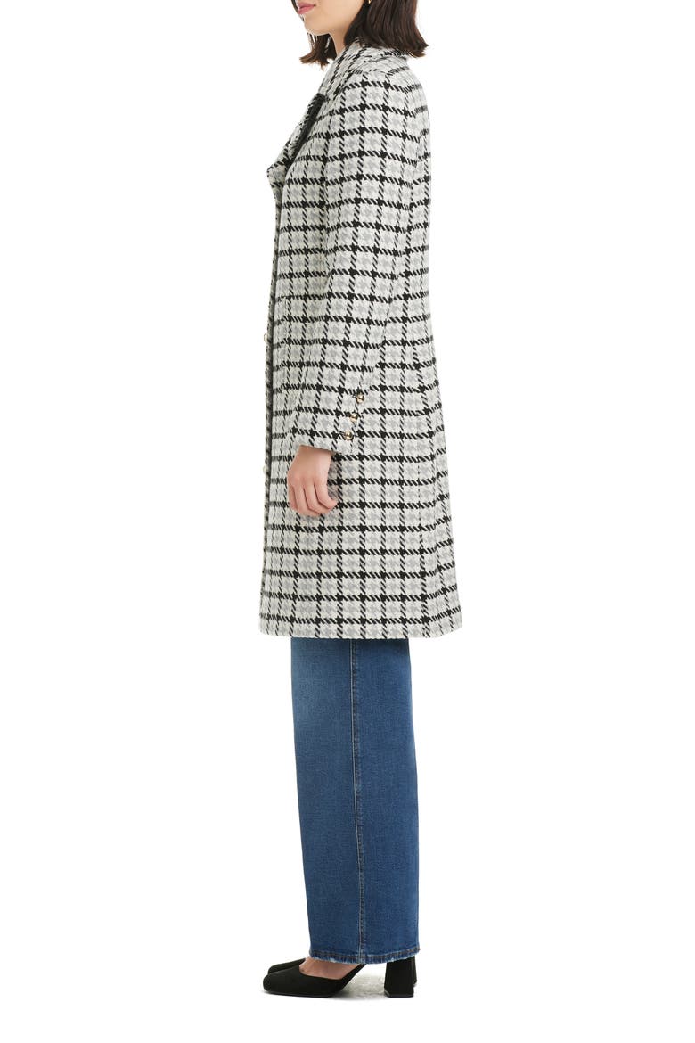 single breasted notch lapel coat, Alternate, color, MINI HOUNDSTOOTH CHECK